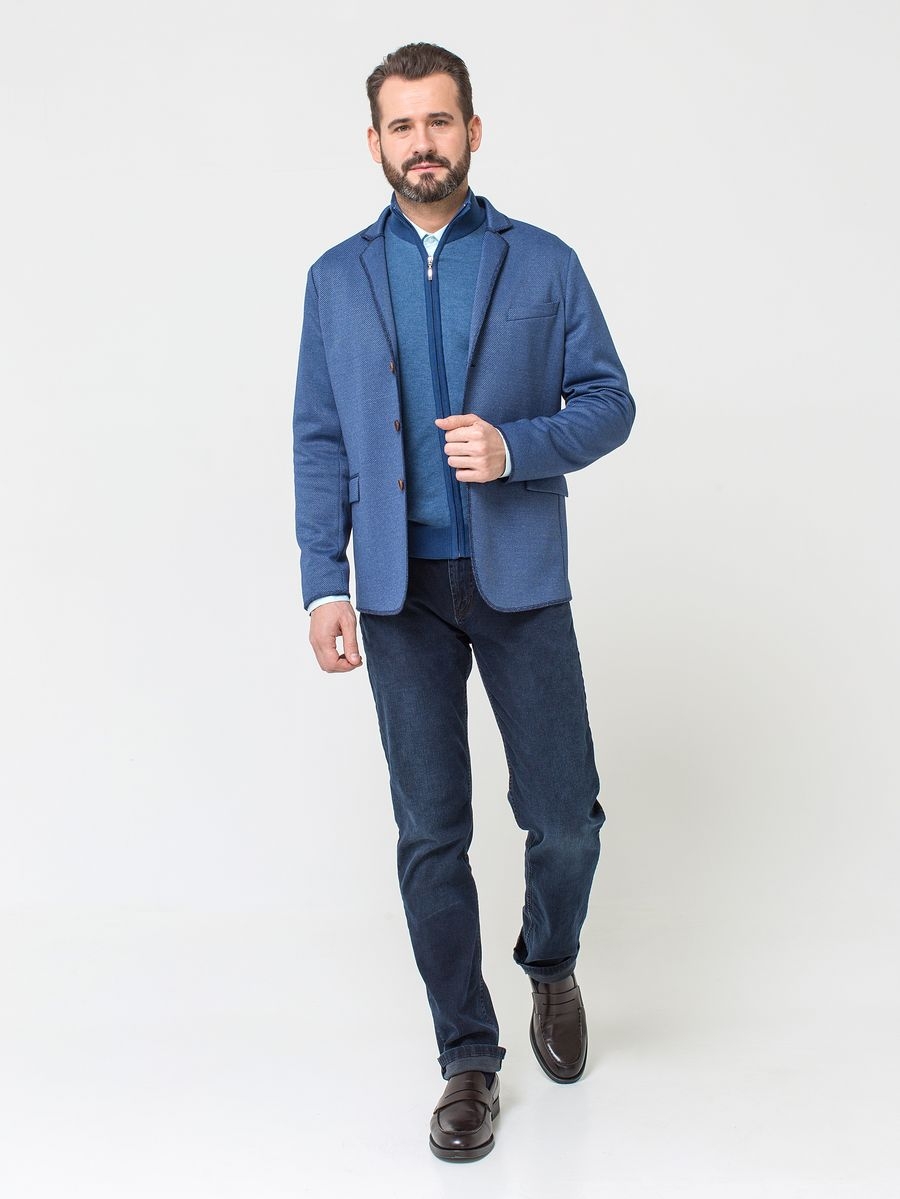 Трикотажный пиджак - зимний наряд для мужчины