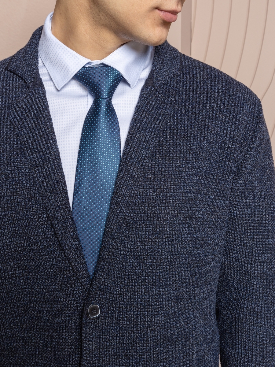 Жакет трикотажный кукуруза джинс