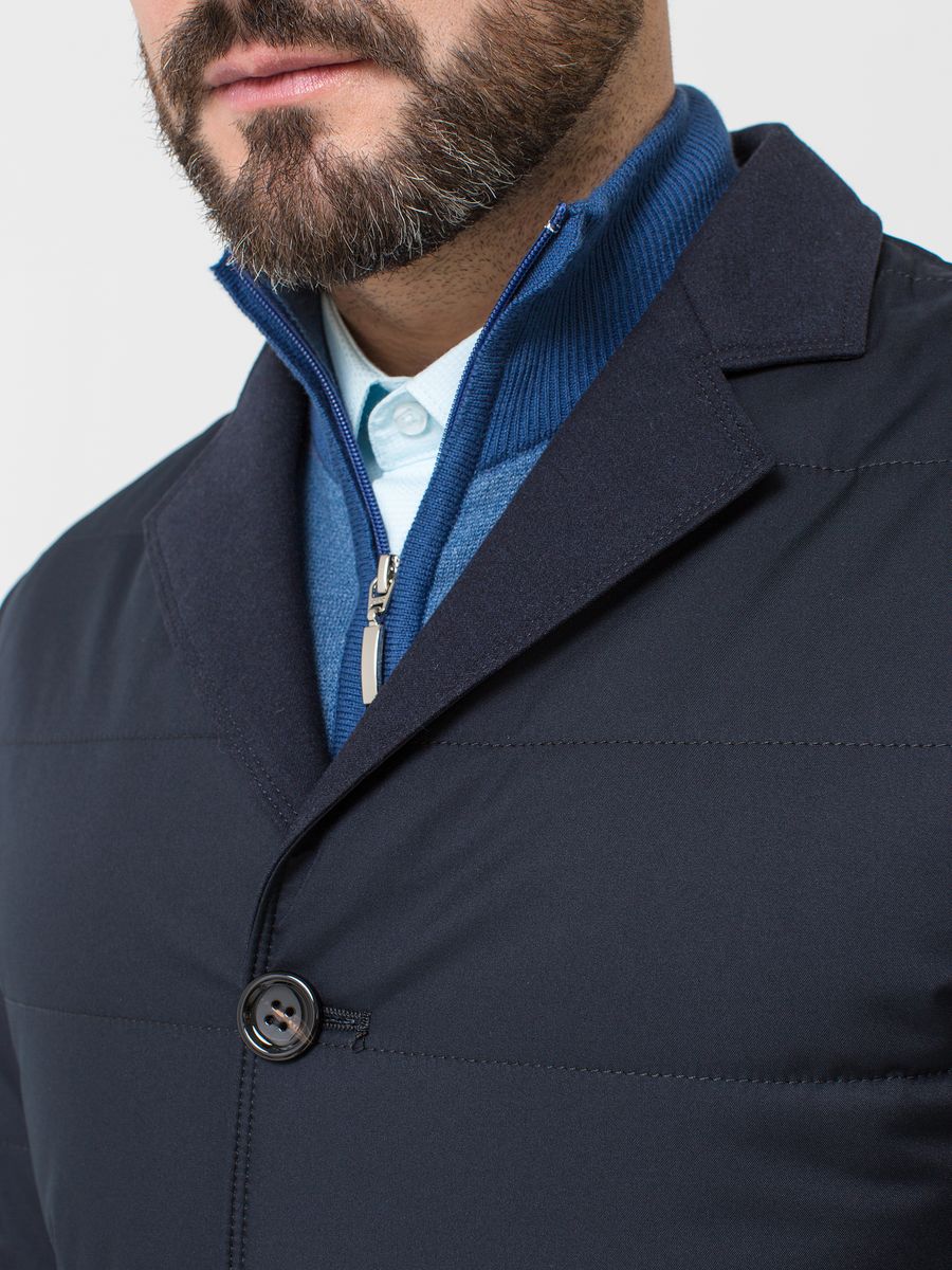 Фото  Куртка мужская синяя
