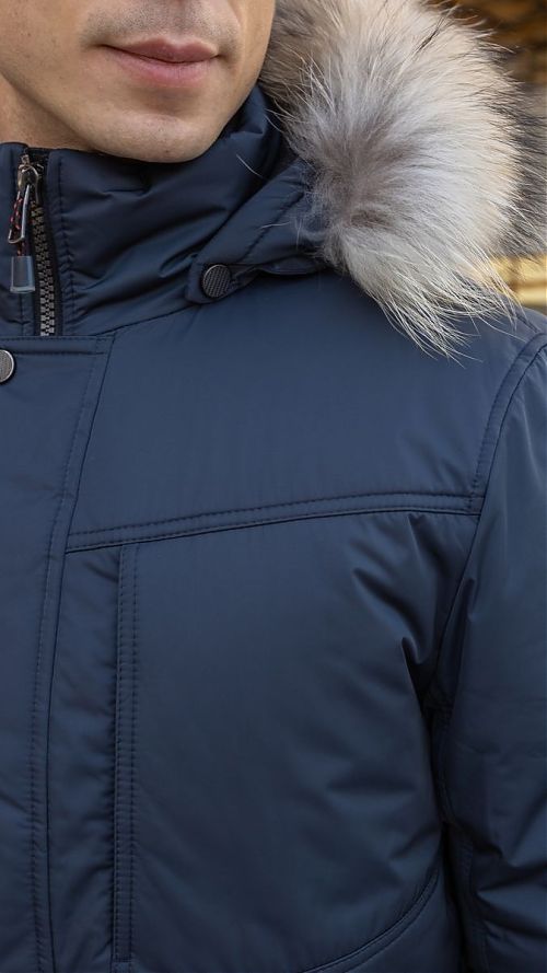 Фото М0935 Куртка мужская т.синий