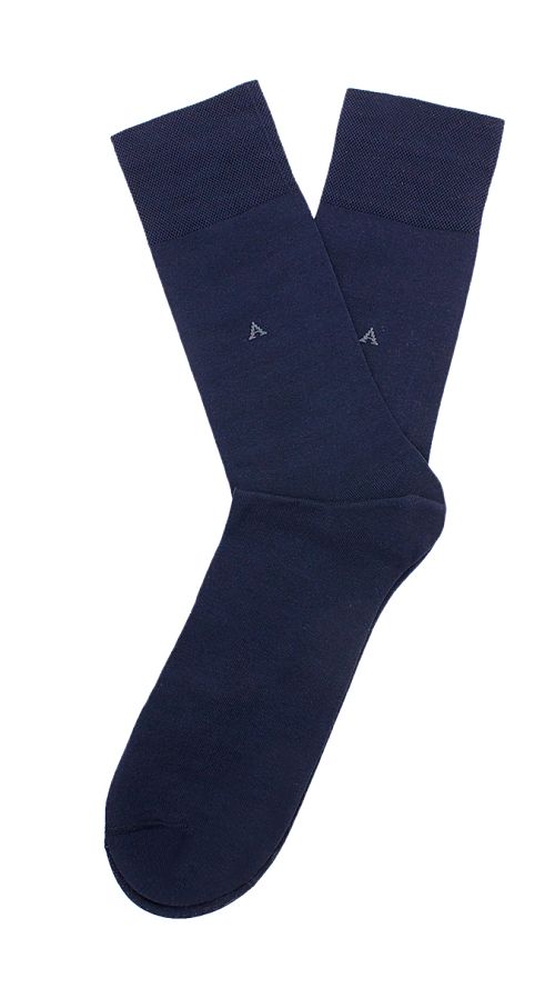 Фото Темно-синие мужские носки из мерсеризованного хлопка