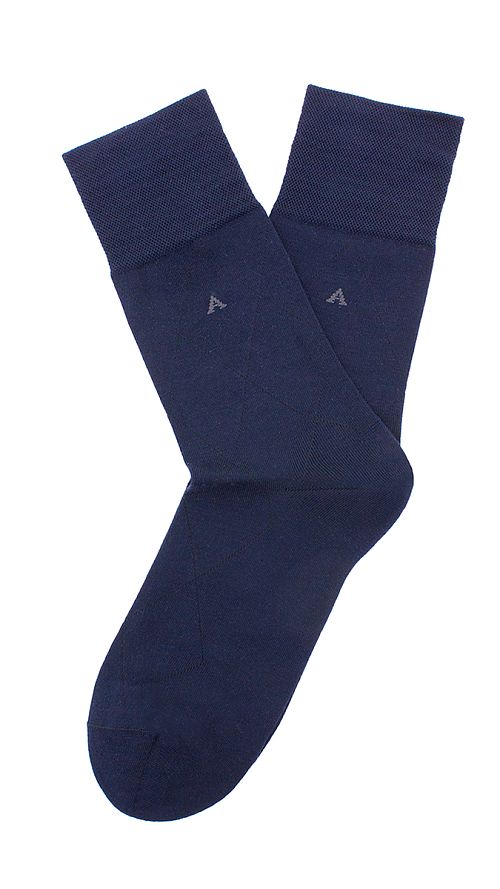 Фото Темно-синие мужские носки из бамбука
