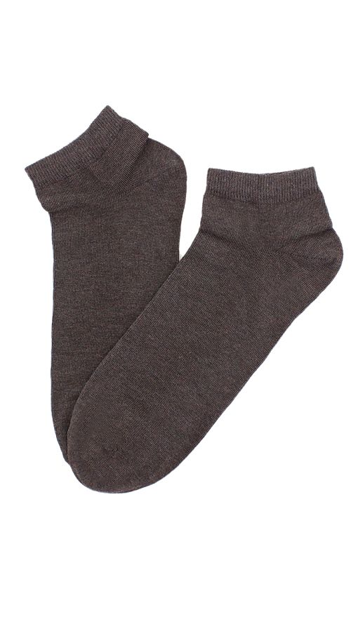 Фото Короткие мужские носки коричневые