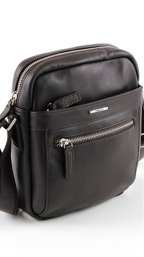 Фото Черная мужская сумка-портфель 100%кожа