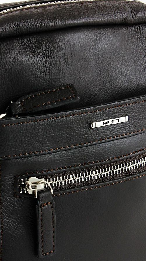 Фото Черная мужская сумка-портфель 100%кожа
