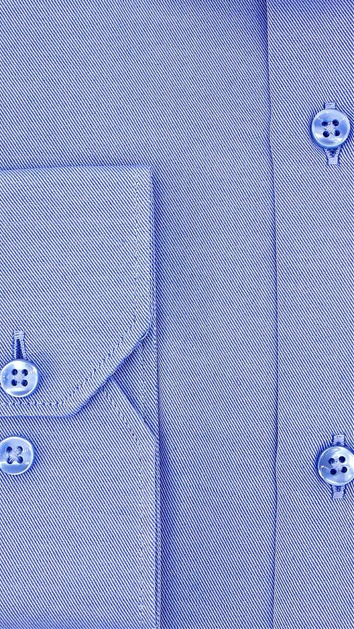 Фото Голубая мужская рубашка с длинным рукавом однотонная