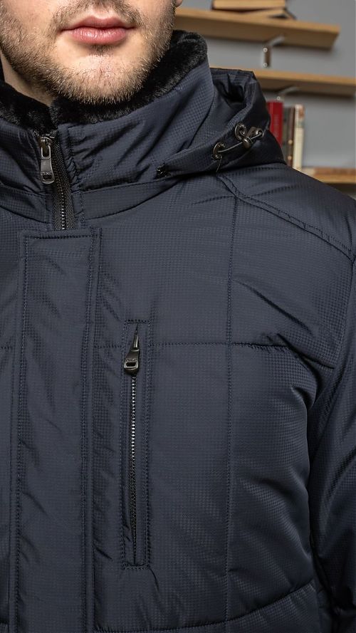 Фото Куртка мужская зимняя черная