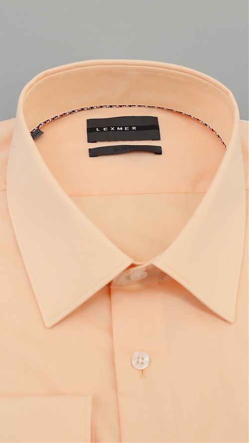 Фото Сорочка мужская персиковая