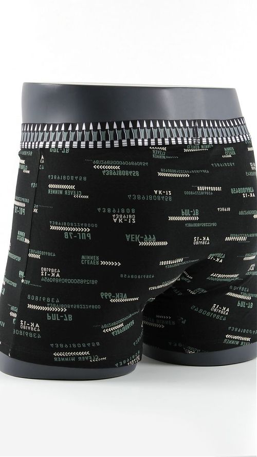 Фото CLE MSH415613 Трусы мужские шорты уд. черный/т.зеленый