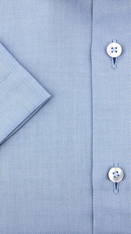 Фото Голубая мужская сорочка с коротким рукавом