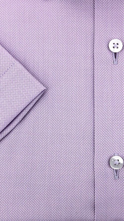 Фото Фиолетовая мужская сорочка с коротким рукавом