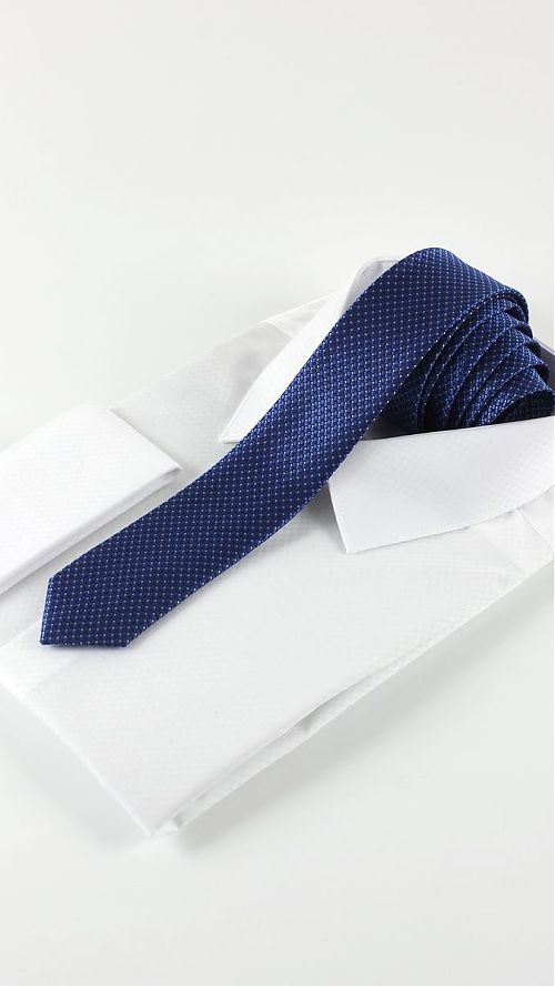 Фото Мужской синий галстук 60 мм