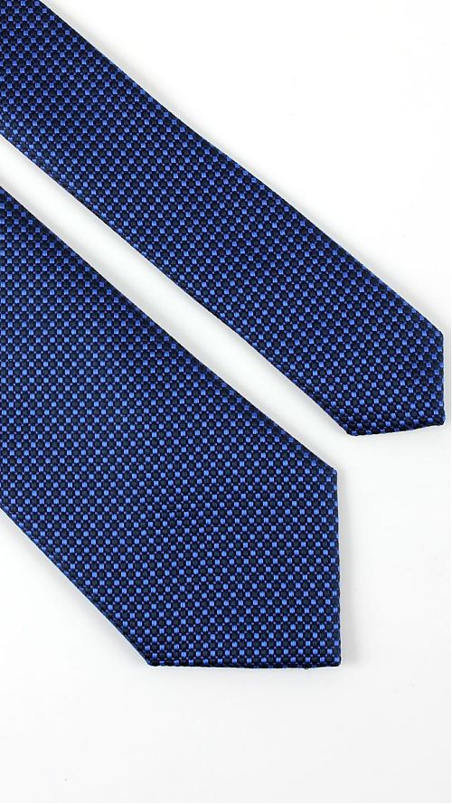 Фото Мужской синий галстук 70 мм