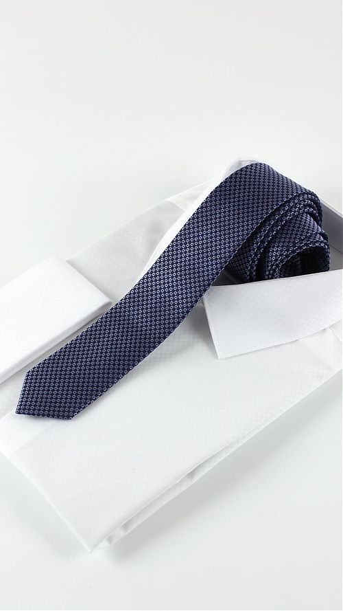 Фото Синий мужской галстук 60 мм