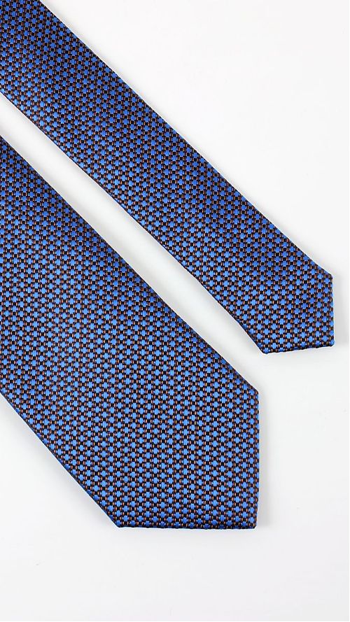 Фото Мужской галстук темно-синий 60 мм 100% микрофибра