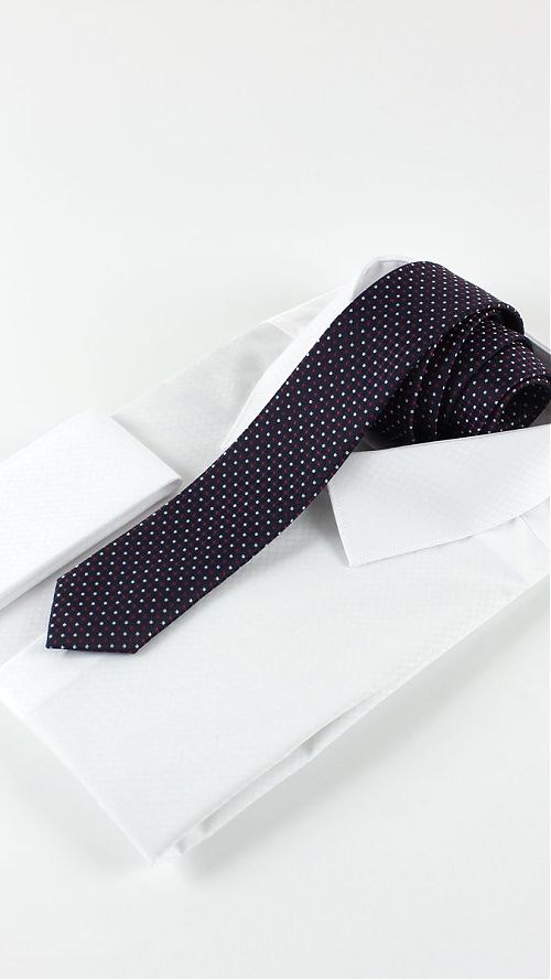 Фото Черный классический мужской галстук 60 мм