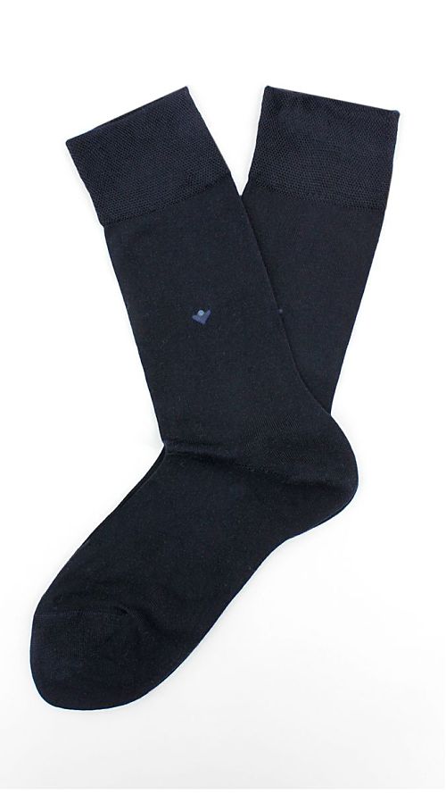 Фото Темно-синие мужские носки с ромбиком