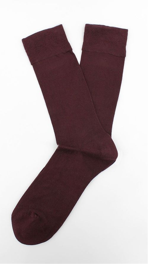 Фото Бордовые мужские носки