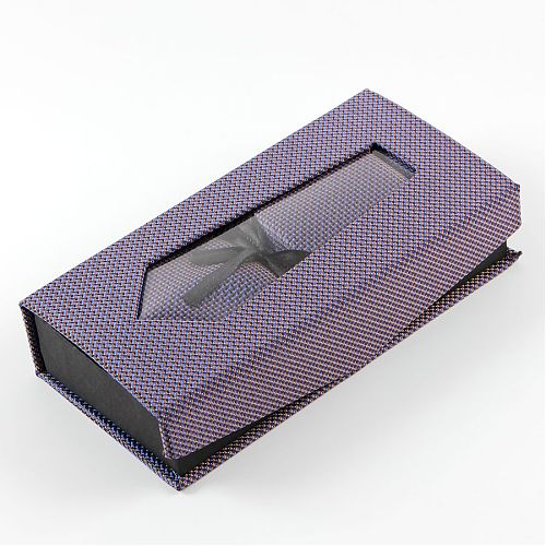 Фото Сиреневый мужской галстук в подарочной упаковке