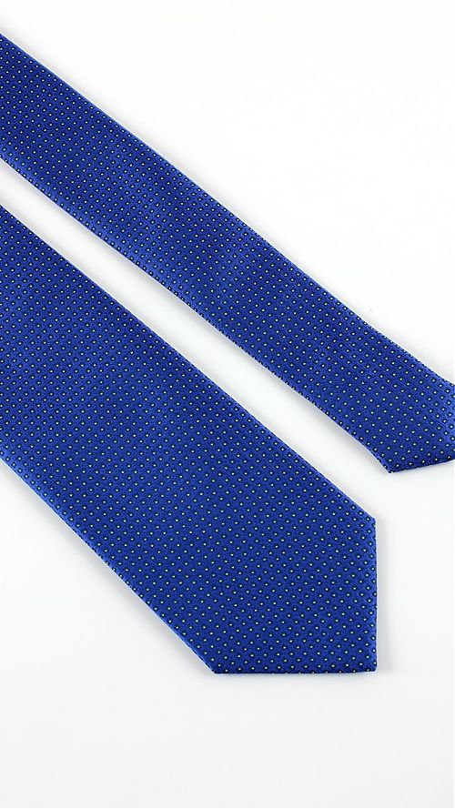Фото Классический синий мужской галстук