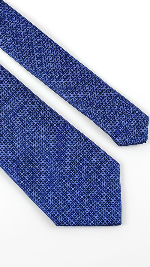 Фото Синий мужской галстук 75 мм