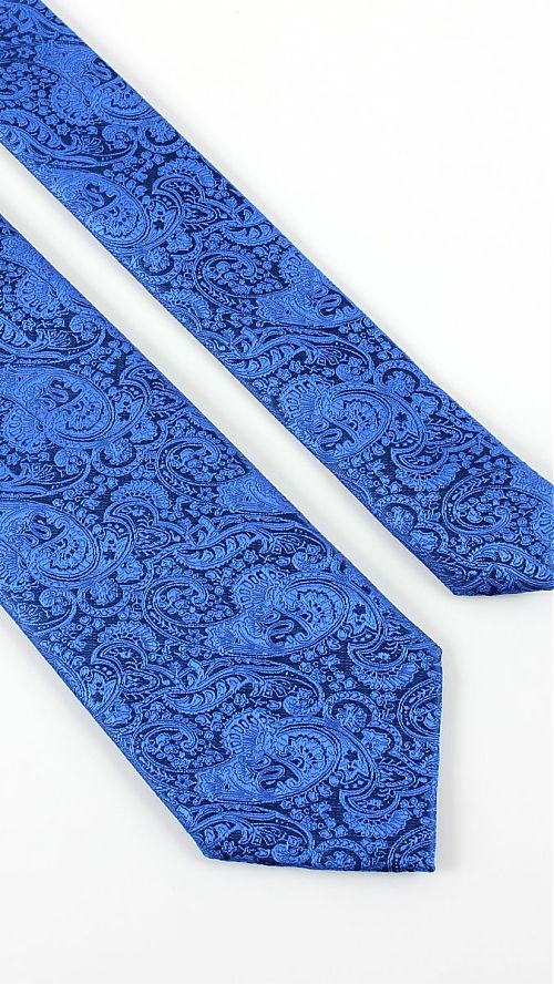 Фото Мужской синий галстук 75 мм