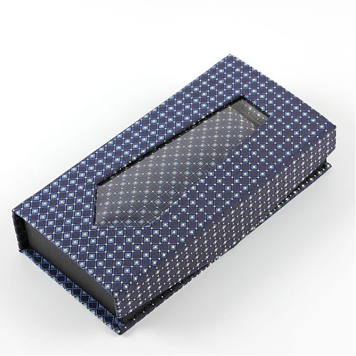 Фото Темно-синий галстук в подарочной упаковке