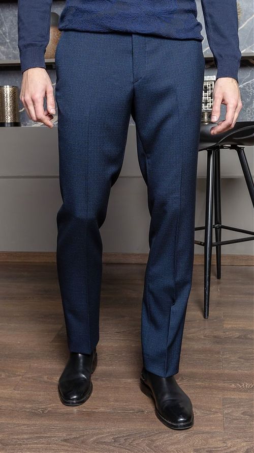 Серо голубые мужские брюки купить в Москве в интернет магазине Эстет -выгодные цены, доставка по всей России