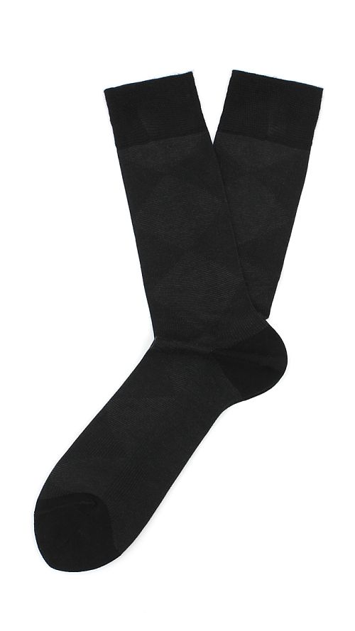 Фото Черные мужские носки из мерсеризованного хлопка и бамбука