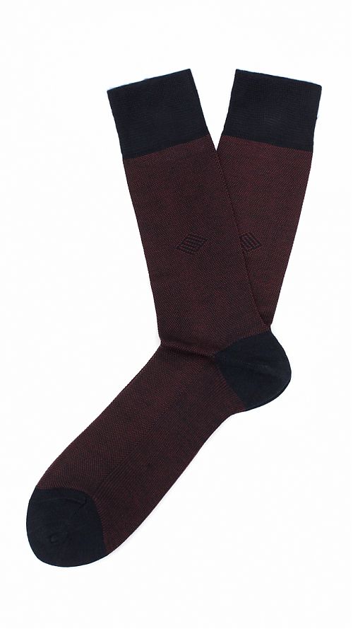 Фото Черно-красные мужские носки