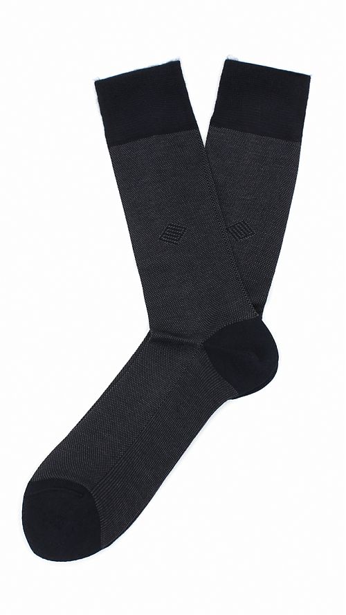 Фото Черные мужские носки меланж