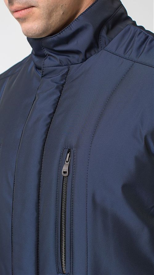 Фото Мужская синяя куртка прямая