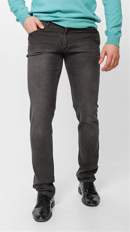 Фото Мужские джинсы коричнево-серые